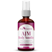 AJM Body Soothe botanical massage oil for muscle and joint relief