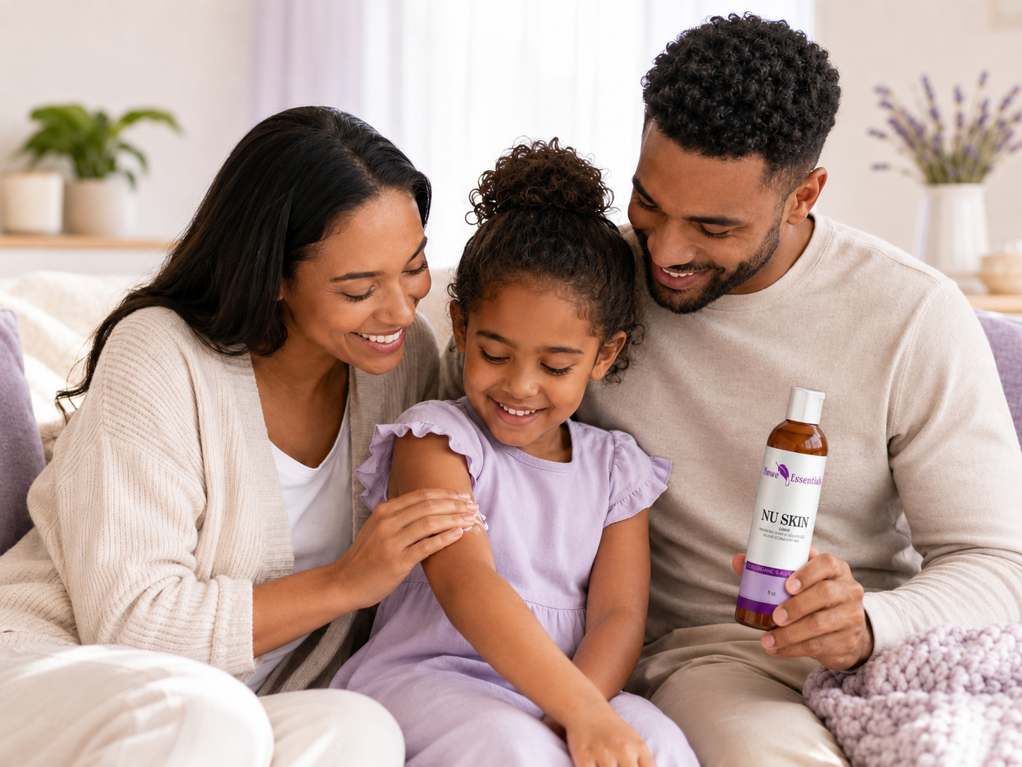 NU SKIN botanical body oil for dry and sensitive skin